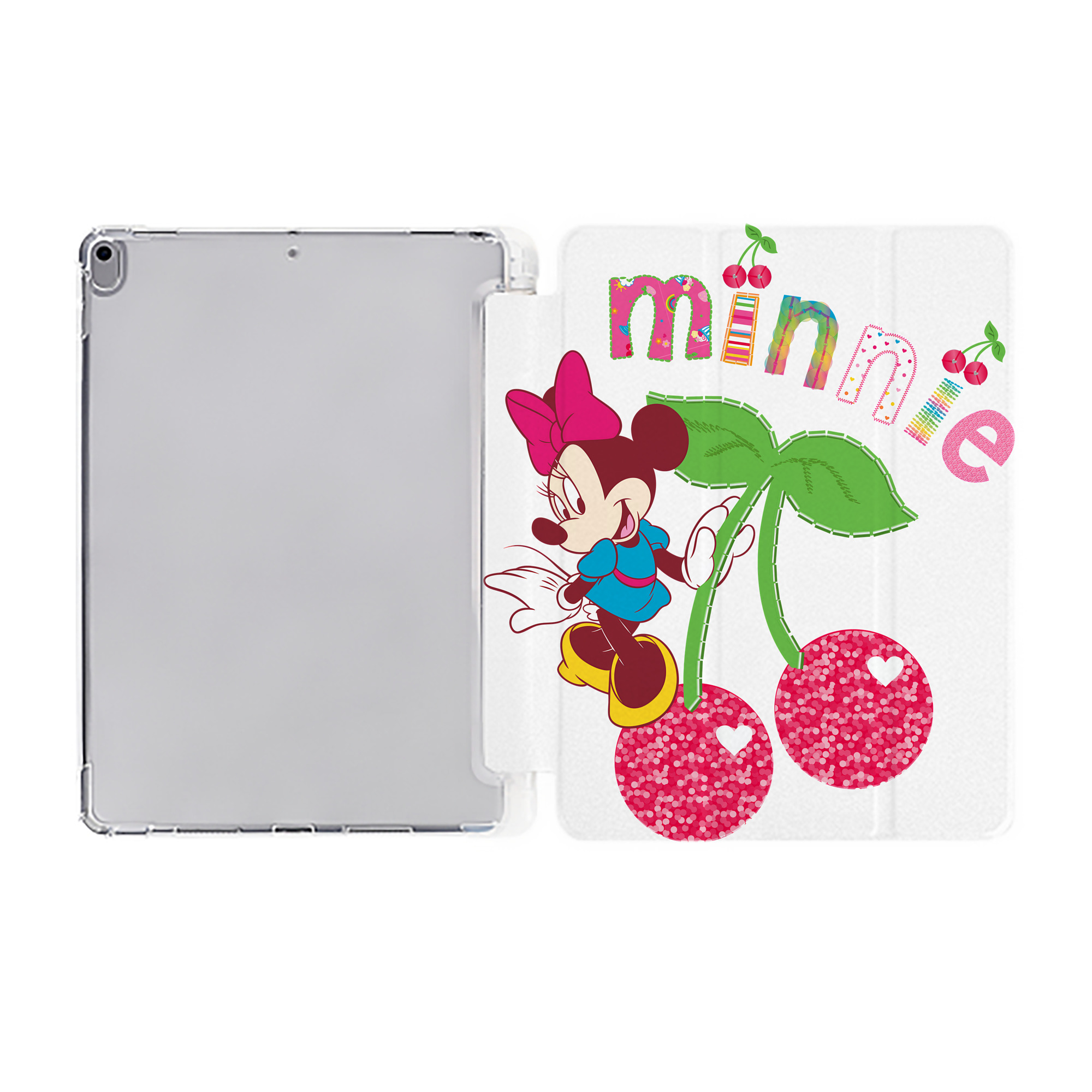 （画像用） ミッキーマウス Mickey Mouse IPad ケース ペン収納付き 三つ折りスタンド PUレザー×シリコン 対応機種9.5/10.5/10.9インチ